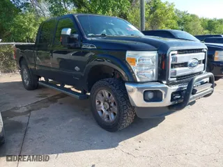 2015 Ford Super Duty F-250 SRW Lariat with VIN 1FT7W2BT6FEB68835, listed as a IAAI auction lot 41970738 with 376,238 mi miles. Bid and sale history available at carsss.com. Image 1.