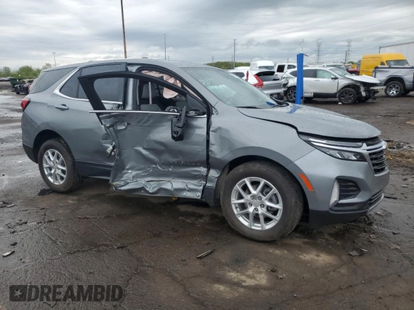 2023 Chevrolet Equinox LT with VIN 3GNAXTEGXPL131545, listed as a Copart auction lot 55951845 with 13,413 mi miles and Salvage title. Bid and sale history available at DreamBid. Image 4.
