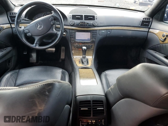 2007 Mercedes-Benz E 63 AMG with VIN WDBUF77X37B062856, listed as a Copart auction lot 41478925 with 110,431 mi miles and Salvage Title. Bid and sale history available at carsss.com. Image 8.