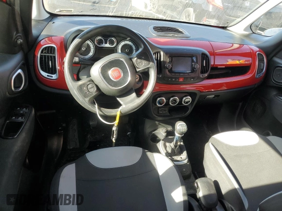2015 FIAT 500L Pop with VIN ZFBCFAAH7FZ035745, listed as a Copart auction lot 89195915 with 74,469 mi miles and Clean Title. Bid and sale history available at carsss.com. Image 8.