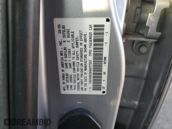2006 Acura TL with VIN 19UUA66246A077307, listed as a Copart auction lot 47275475 with 210,384 mi miles and Salvage Title. Bid and sale history available at carsss.com. Image 14.