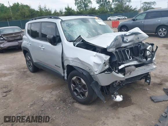 2017 Jeep Renegade Sport с VIN ZACCJAAB9HPE50588, выставлен на аукционе IAAI как лот 42418411 с пробегом 112 096 миль миль и . История ставок и продаж доступна на DreamBid. Изображение 1.