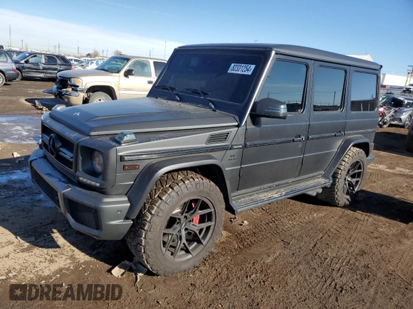 2018 Mercedes-Benz G 63 AMG with VIN WDCYC7DH3JX295584, listed as a Copart auction lot 82331254 with 46,921 mi miles and Salvage title. Bid and sale history available at DreamBid. Image 1.