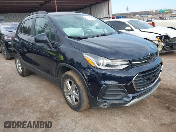 2022 Chevrolet Trax LT with VIN KL7CJPSM3NB558839, listed as a IAAI auction lot 41772691 with 13,082 mi miles. Bid and sale history available at carsss.com. Image 1.