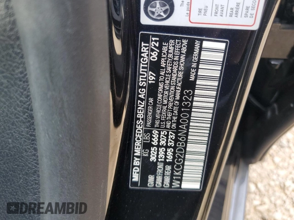 2022 Mercedes-Benz EQS with VIN W1KCG2DB6NA001323, listed as a Copart auction lot 80118293 with 0 mi miles. Bid and sale history available at carsss.com. Image 12.