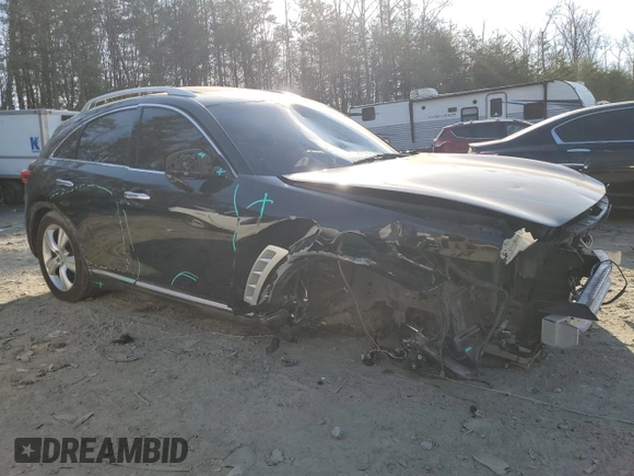 2010 Infiniti FX with VIN JN8AS1MW1AM856800, listed as a Copart auction lot 48425245 with 154,305 mi miles and Salvage Title. Bid and sale history available at carsss.com. Image 4.