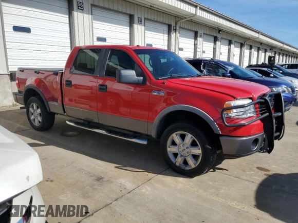 2007 Ford F-150 XLT with VIN 1FTPW04527KC57405, listed as a Copart auction lot 72445034 with 148,852 mi miles and Salvage title. Bid and sale history available at DreamBid. Image 4.