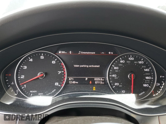 2017 Audi A6 Prestige z VIN WAUH2AFC9HN093312, wystawiony jako Copart lot #83522484 z przebiegiem 87 113 mil mil oraz Szkoda całkowita • Salvage title. Historia ofert i sprzedaży dostępna na DreamBid. Obrazek 9.