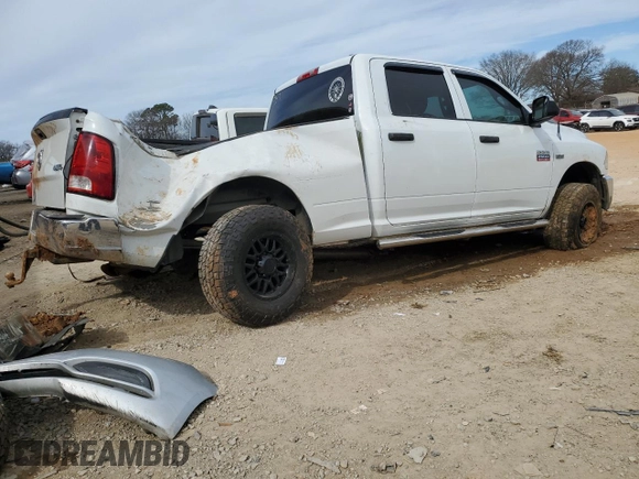 2012 Ram 2500 ST with VIN 3C6TD5CT4CG265502, listed as a Copart auction lot 47135195 with 0 mi miles and Salvage Title. Bid and sale history available at carsss.com. Image 3.