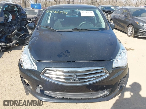 2017 Mitsubishi Mirage G4 ES with VIN ML32F3FJ2HHF18106, listed as a IAAI auction lot 41792573 with 76,931 mi miles. Bid and sale history available at carsss.com. Image 13.