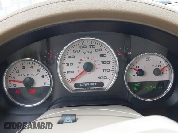 2007 Ford F-150 XLT with VIN 1FTPW14V77KA86866, listed as a IAAI auction lot 41963210 with 190,796 mi miles and . Bid and sale history available at DreamBid. Image 7.