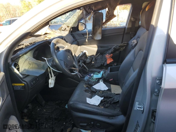 2017 Hyundai Tucson SE Plus with VIN KM8J33A41HU401667, listed as a Copart auction lot 69573664 with 0 mi miles and Salvage Title. Bid and sale history available at carsss.com. Image 7.