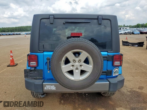2014 Jeep Wrangler Sport z VIN 1C4AJWAG9EL235728, wystawiony jako Copart lot #59514355 z przebiegiem 66 928 mil mil oraz Szkoda całkowita • Salvage title. Historia ofert i sprzedaży dostępna na DreamBid. Obrazek 6.