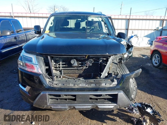 2021 Nissan Armada SV with VIN JN8AY2ACXM9145828, listed as a IAAI auction lot 41336646 with 108,603 mi miles. Bid and sale history available at carsss.com. Image 12.