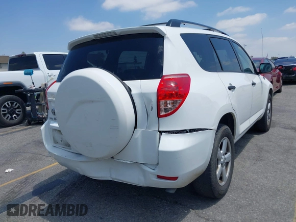 2007 Toyota RAV4 with VIN JTMZK33V875013053, listed as a IAAI auction lot 42133759 with 142,572 mi miles. Bid and sale history available at carsss.com. Image 6.
