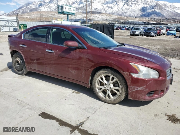 2012 Nissan Maxima 3.5 S with VIN 1N4AA5AP7CC811653, listed as a Copart auction lot 50008455 with 267,605 mi miles and Salvage Title. Bid and sale history available at carsss.com. Image 4.