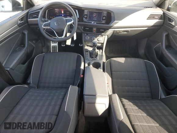 2024 Volkswagen Jetta Sport with VIN 3VWAM7BU8RM093732, listed as a Copart auction lot 44820755 with 7,547 mi miles and Salvage title. Bid and sale history available at DreamBid. Image 8.