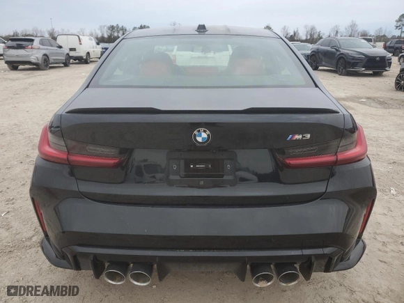 2024 BMW M3 with VIN WBS53AY04RFR96736, listed as a Copart auction lot 43559435 with 2,286 mi miles and Non Repairable. Bid and sale history available at carsss.com. Image 6.