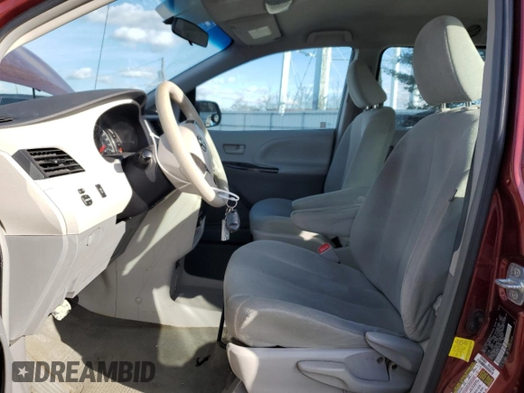 2012 Toyota Sienna with VIN 5TDZK3DC0CS222689, listed as a Copart auction lot 42884635 with 126,307 mi miles and Salvage Title. Bid and sale history available at carsss.com. Image 7.
