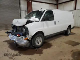 2014 Chevrolet Express Cargo Van with VIN 1GCWGFCA7E1914566, listed as a Copart auction lot 44346645 with 138,632 mi miles and Clean Title. Bid and sale history available at carsss.com. Image 1.