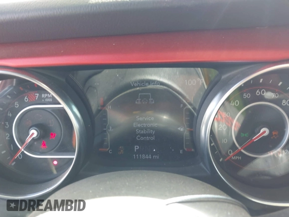 2019 Jeep Wrangler Unlimited Rubicon with VIN 1C4HJXFN5KW522991, listed as a IAAI auction lot 42609616 with 111,844 mi miles and . Bid and sale history available at DreamBid. Image 7.