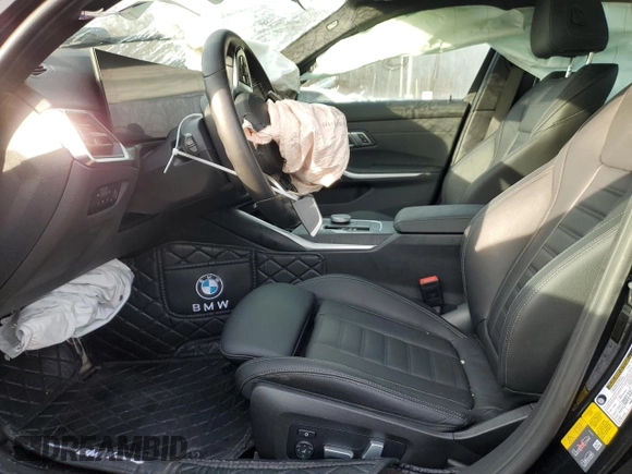 2023 BMW 3 Series 330e xDrive with VIN 3MW39FS0XP8D43902, listed as a Copart auction lot 80539264 with Not Provided miles and Non Repairable. Bid and sale history available at carsss.com. Image 7.