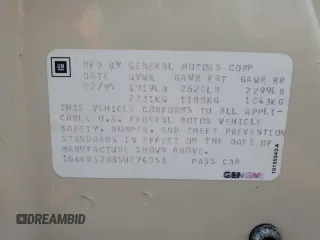 1995 Cadillac DeVille z VIN 1G6KD52B8SU274053, wystawiony jako Copart lot #86429934 z przebiegiem 100 496 mil mil oraz Szkoda całkowita • Salvage title. Historia ofert i sprzedaży dostępna na DreamBid. Obrazek 14.