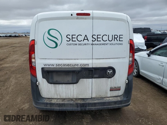 2020 Ram ProMaster City Cargo Tradesman with VIN ZFBHRFAB2L6P30895, listed as a Copart auction lot 51966745 with 51,390 mi miles and Salvage title. Bid and sale history available at DreamBid. Image 6.