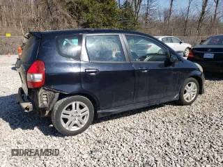 2007 Honda Fit Sport with VIN JHMGD38607S050486, listed as a Copart auction lot 49083375 with 198,601 mi miles and Salvage Title. Bid and sale history available at carsss.com. Image 3.