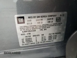 2020 Buick Encore GX Essence with VIN KL4MMFS28LB126309, listed as a Copart auction lot 55036685 with 51,537 mi miles and Salvage title. Bid and sale history available at DreamBid. Image 13.
