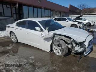 2014 Dodge Charger SE with VIN 2C3CDXBG2EH126288, listed as a Copart auction lot 46084785 with 141,776 mi miles and Salvage Title. Bid and sale history available at DreamBid. Image 4.