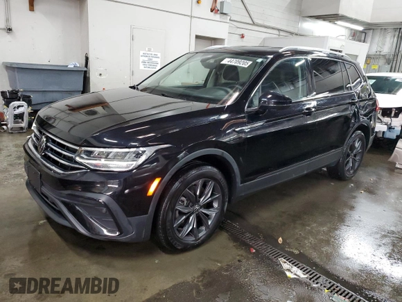 2023 Volkswagen Tiguan SE z VIN 3VV2B7AX1PM125167, wystawiony jako Copart lot #44709205 z przebiegiem 24 509 mil mil oraz Szkoda całkowita • Salvage title. Historia ofert i sprzedaży dostępna na DreamBid. Obrazek 1.