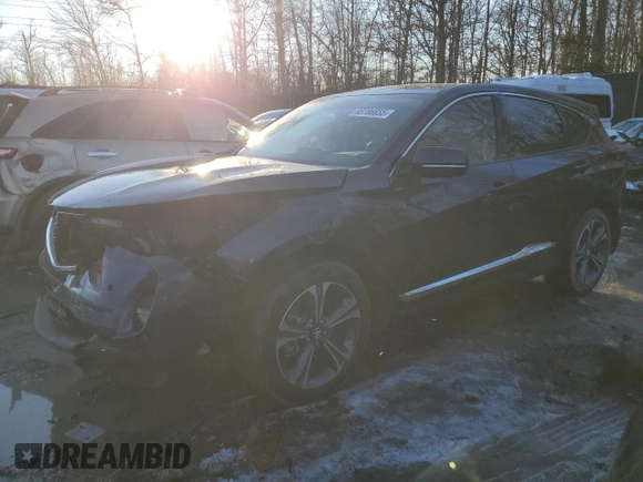 2023 Acura RDX w/Advance Package with VIN 5J8TC2H73PL016155, listed as a Copart auction lot 88706655 with 13,962 mi miles and Salvage Title. Bid and sale history available at carsss.com. Image 1.