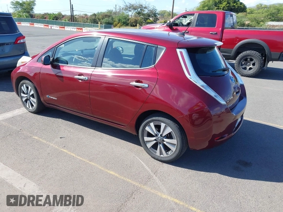 2016 Nissan LEAF SL with VIN 1N4BZ0CP6GC312099, listed as a IAAI auction lot 41799303 with 81,827 mi miles. Bid and sale history available at carsss.com. Image 3.