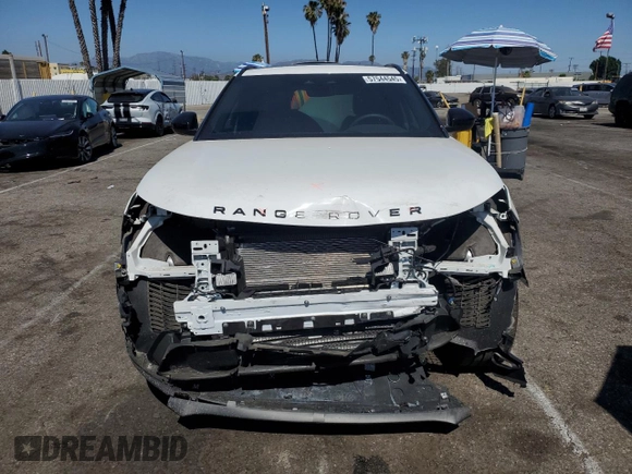 2025 Land Rover Range Rover Velar S with VIN SALYJ2EX0SA804385, listed as a Copart auction lot 57544545 with 2,870 mi miles and Salvage title. Bid and sale history available at DreamBid. Image 5.