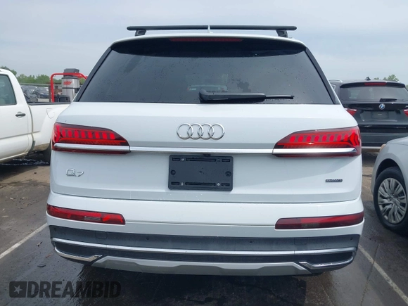 2023 Audi Q7 Premium Plus with VIN WA1LCBF71PD019481, listed as a IAAI auction lot 42201866 with 23,144 mi miles and . Bid and sale history available at DreamBid. Image 16.