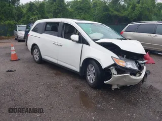 2015 Honda Odyssey EX-L z VIN 5FNRL5H6XFB015751, wystawiony jako IAAI lot #42269688 z przebiegiem 180 804 mil mil oraz . Historia ofert i sprzedaży dostępna na DreamBid. Obrazek 1.