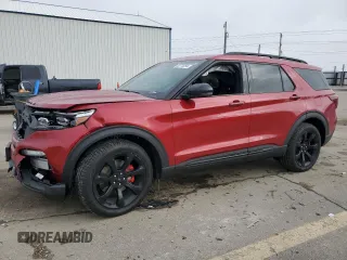 2024 Ford Explorer ST with VIN 1FM5K8GC6RGA71444, listed as a Copart auction lot 83710294 with 6,630 mi miles and Salvage Title. Bid and sale history available at carsss.com. Image 1.