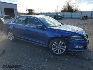 2017 Volkswagen Passat 1.8T SEL Premium with VIN 1VWCT7A37HC077459, listed as a Copart auction lot 76312324 with 0 mi miles and Clean Title. Bid and sale history available at carsss.com. Image 4.