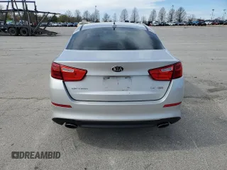 2014 Kia Optima LX with VIN 5XXGM4A74EG257643, listed as a Copart auction lot 50089235 with 0 mi miles and Salvage Title. Bid and sale history available at carsss.com. Image 6.