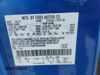 2011 Ford F-150 XL with VIN 1FTFX1CT9BFB94450, listed as a Copart auction lot 81144824 with 213,749 mi miles and Salvage Title. Bid and sale history available at carsss.com. Image 14.