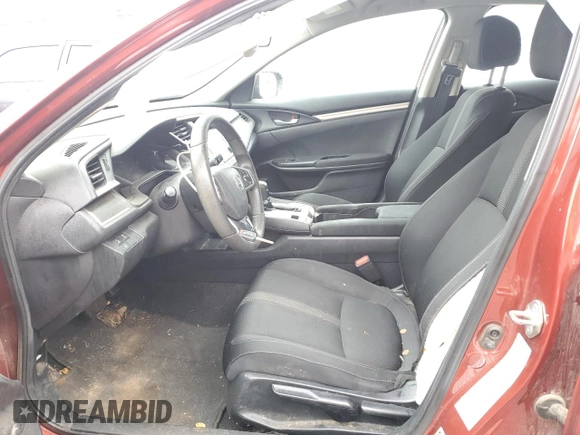 2019 Honda Civic LX with VIN 19XFC2F66KE041011, listed as a Copart auction lot 88009095 with 95,766 mi miles and Salvage Title. Bid and sale history available at DreamBid. Image 7.