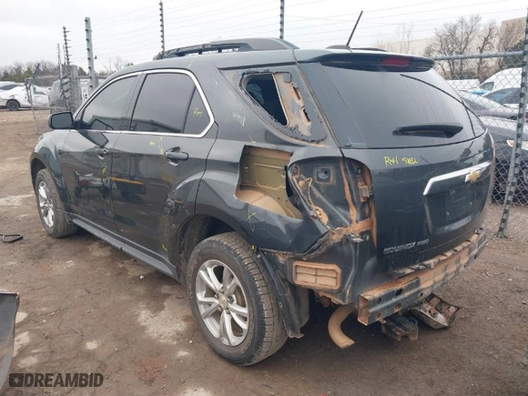 2017 Chevrolet Equinox LT with VIN 2GNFLFEK5H6141302, listed as a IAAI auction lot 41541471 with 96,672 mi miles. Bid and sale history available at carsss.com. Image 3.