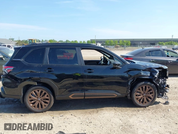 2025 Subaru Forester Special Sports with VIN JF2SLDHC7SH425940, listed as a IAAI auction lot 42573480 with 9,349 mi miles and . Bid and sale history available at DreamBid. Image 14.