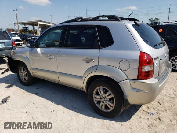 2006 Hyundai Tucson GLS with VIN KM8JN12DX6U393837, listed as a Copart auction lot 75961954 with 215,906 mi miles and Salvage Title. Bid and sale history available at carsss.com. Image 2.