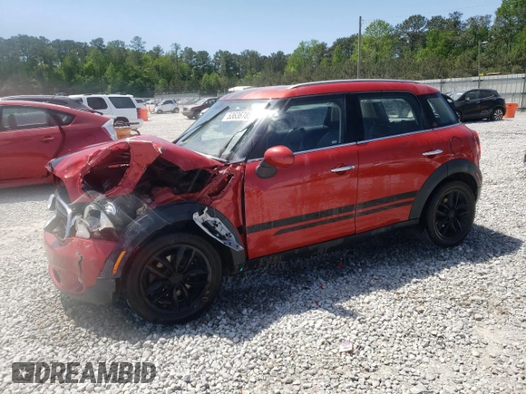 2015 MINI Countryman with VIN WMWZB3C56FWR44186, listed as a Copart auction lot 53636785 with 115,472 mi miles and Salvage Title. Bid and sale history available at DreamBid. Image 1.