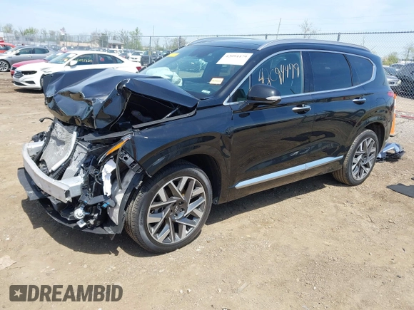2023 Hyundai Santa Fe Calligraphy z VIN 5NMS54AL2PH607408, wystawiony jako IAAI lot #42094479 z przebiegiem 28 525 mil mil oraz . Historia ofert i sprzedaży dostępna na DreamBid. Obrazek 18.