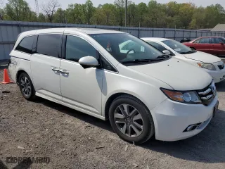 2015 Honda Odyssey Touring Elite with VIN 5FNRL5H96FB036607, listed as a Copart auction lot 54490625 with 91,171 mi miles and Salvage Title. Bid and sale history available at carsss.com. Image 4.