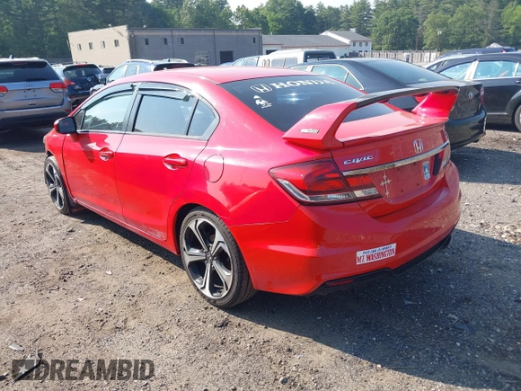 2014 Honda Civic Si with VIN 2HGFB6E55EH705800, listed as a IAAI auction lot 42470494 with 129,067 mi miles and . Bid and sale history available at DreamBid. Image 3.