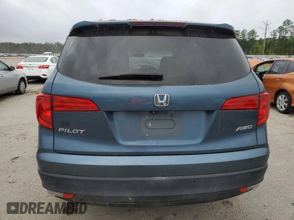2017 Honda Pilot EX with VIN 5FNYF6H37HB072118, listed as a Copart auction lot 51147975 with 52,703 mi miles and Clean Title. Bid and sale history available at DreamBid. Image 6.